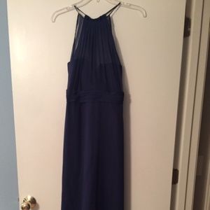 Navy Bridesmaid Gown Size 6 Amsale